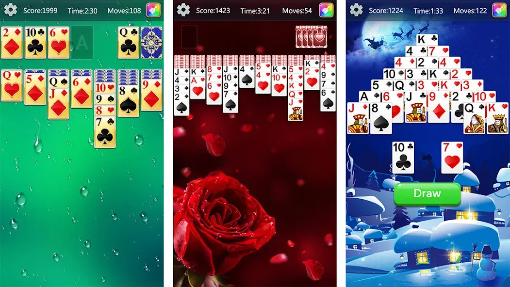 Solitaire Collection Fun (Солитер Коллекция Фан)  [МОД Бесконечные монеты] Screenshot 1