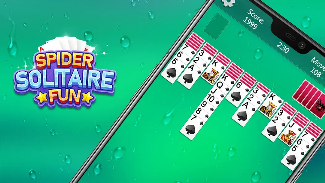 Spider Solitaire Fun (Спайдер Солитер Фан)  [МОД Menu] Screenshot 3