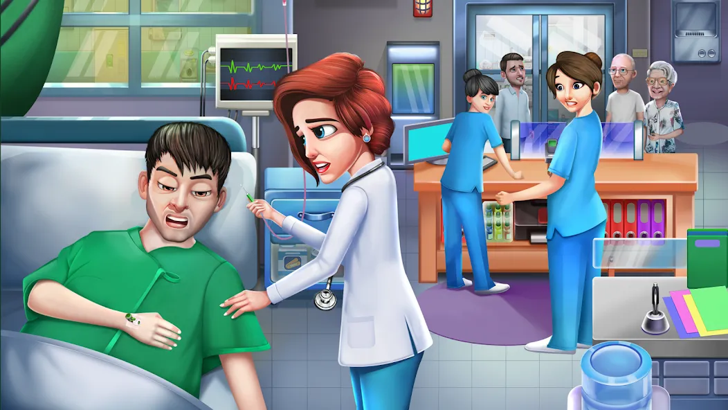 Doctor Hospital Games Offline  [МОД Бесконечные деньги] Screenshot 1