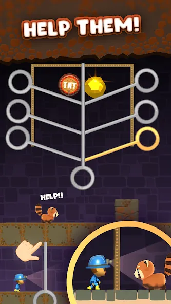 Mine Rescue: Gold Mining Games (Майн Рескью)  [МОД Menu] Screenshot 3