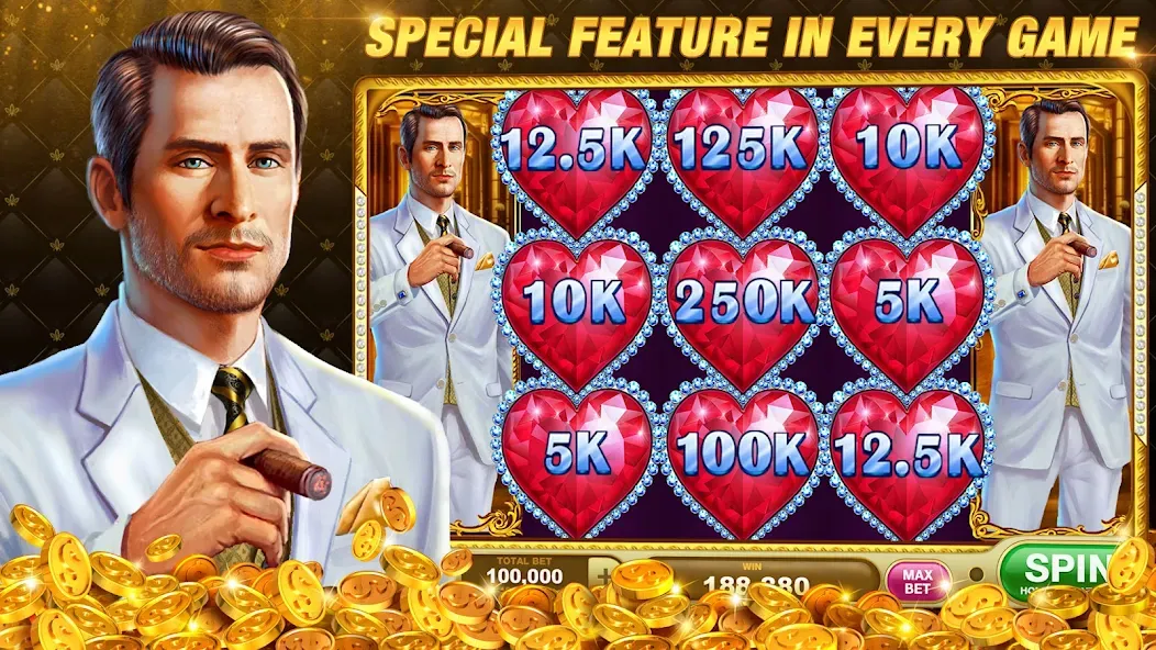 Slots Rush: Vegas Casino Slots (Слотс Раш)  [МОД Много монет] Screenshot 1