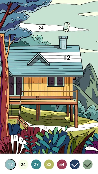 Casual Color - Color by Number  [МОД Бесконечные монеты] Screenshot 3