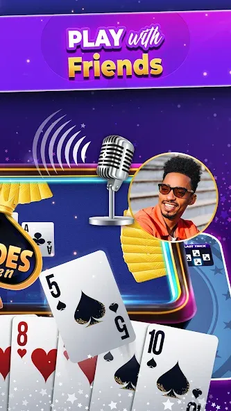 VIP Spades - Online Card Game (ВИП Спейдс)  [МОД Menu] Screenshot 3