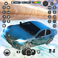 Взломанная Water Slide Car Race games (Ватер Слайд Кар Рейс игры)  [МОД Menu] - последняя версия apk на Андроид