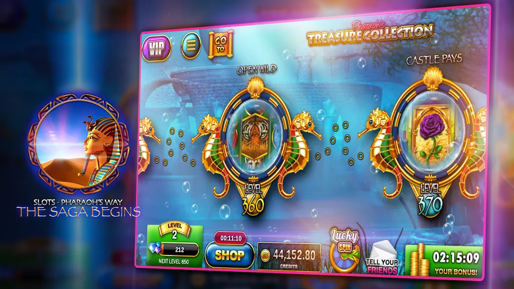 Slots - Pharaoh's Way Casino (Слоты)  [МОД Много денег] Screenshot 2