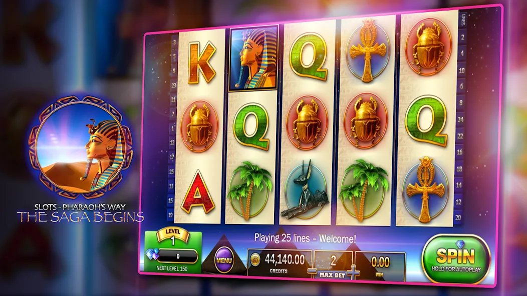 Slots - Pharaoh's Way Casino (Слоты)  [МОД Много денег] Screenshot 3