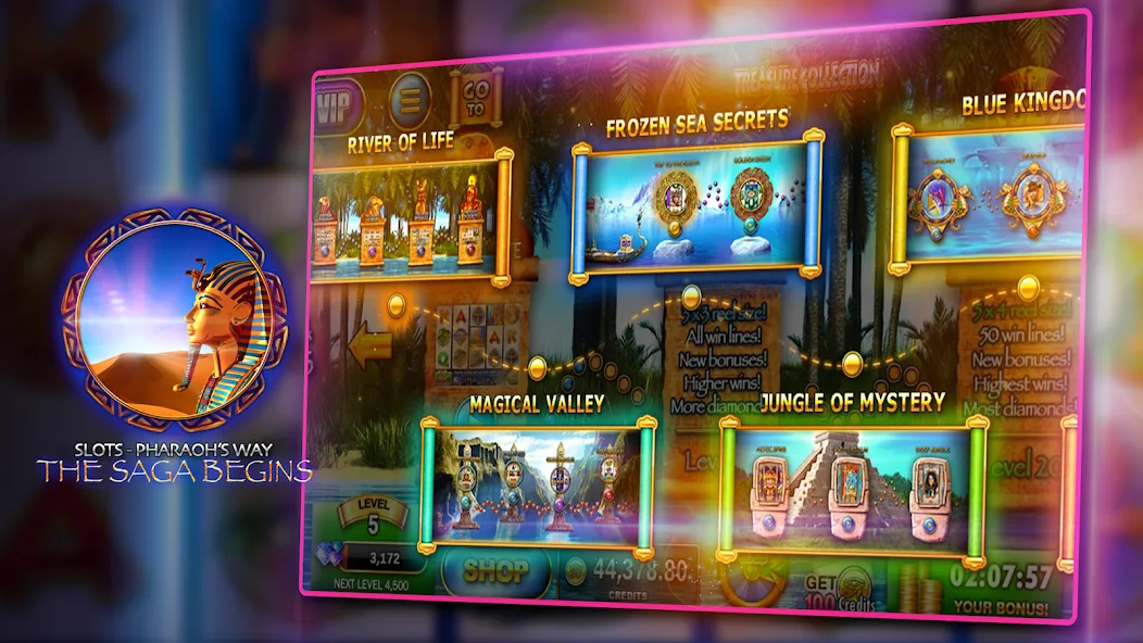 Slots - Pharaoh's Way Casino (Слоты)  [МОД Много денег] Screenshot 5