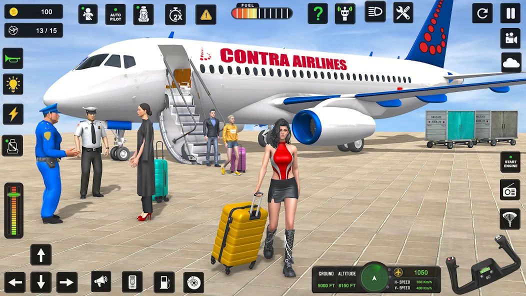 City Pilot Cargo Plane Games (Сити Пилот Карго Плейн Геймс)  [МОД Меню] Screenshot 1