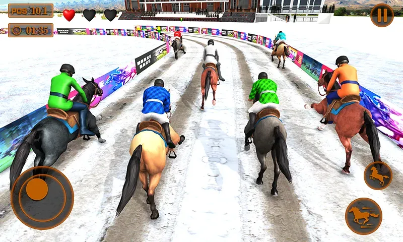 Mounted Horse Racing Games  [МОД Unlocked] Screenshot 3