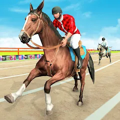 Взлом Mounted Horse Racing Games  [МОД Unlocked] - стабильная версия apk на Андроид