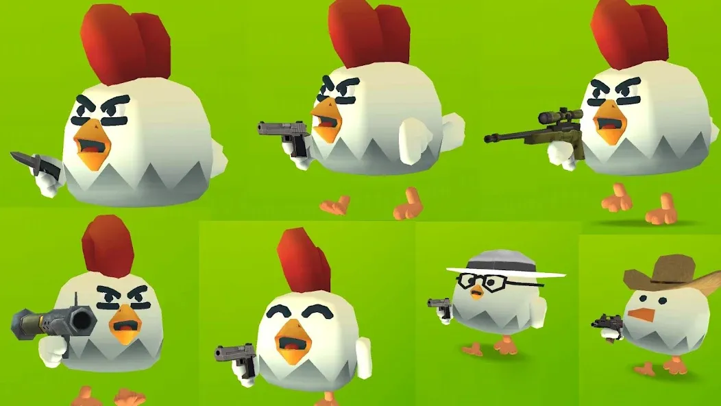 Chicken Gun (Чикен Ган)  [МОД Все открыто] Screenshot 1