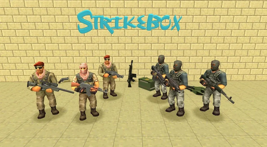 StrikeBox: Sandbox&Shooter (Страйкбокс)  [МОД Menu] Screenshot 4