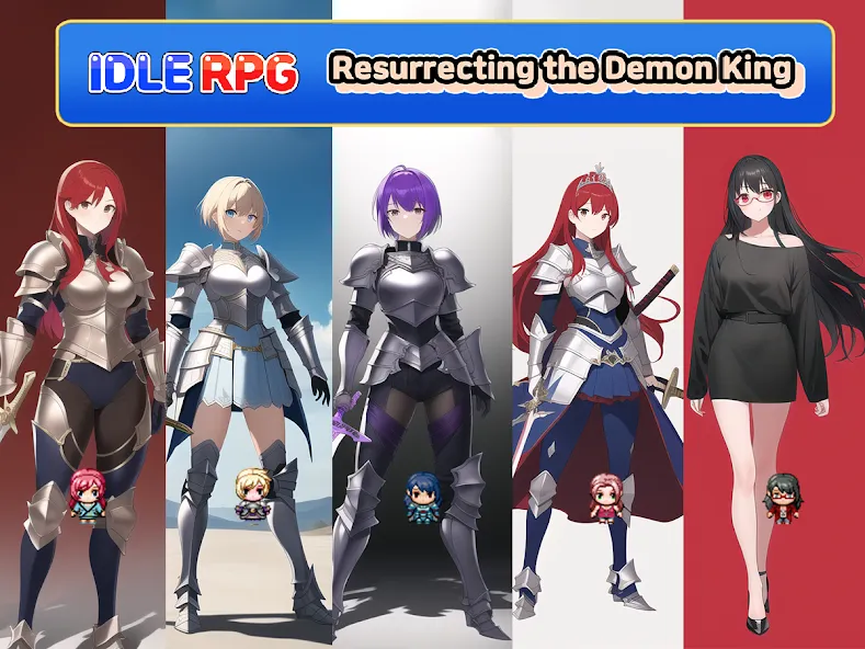 Idle RPG : Reviving Demon King (Айдл РПГ)  [МОД Бесконечные монеты] Screenshot 1