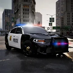 Скачать взломанную Police Car Simulator 2023 (Полицейский симулятор автомобиля 2023)  [МОД Много монет] - полная версия apk на Андроид