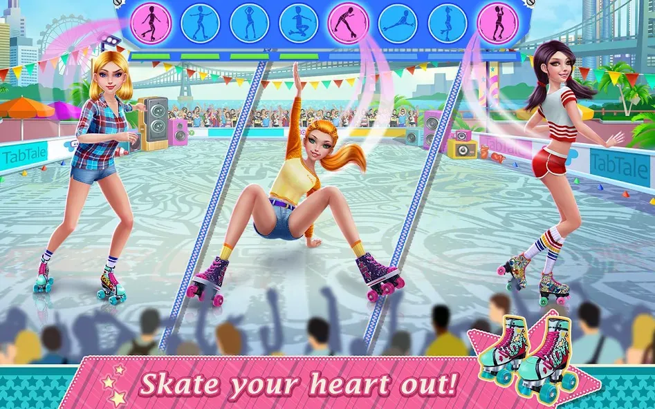 Roller Skating Girls  [МОД Mega Pack] Screenshot 2