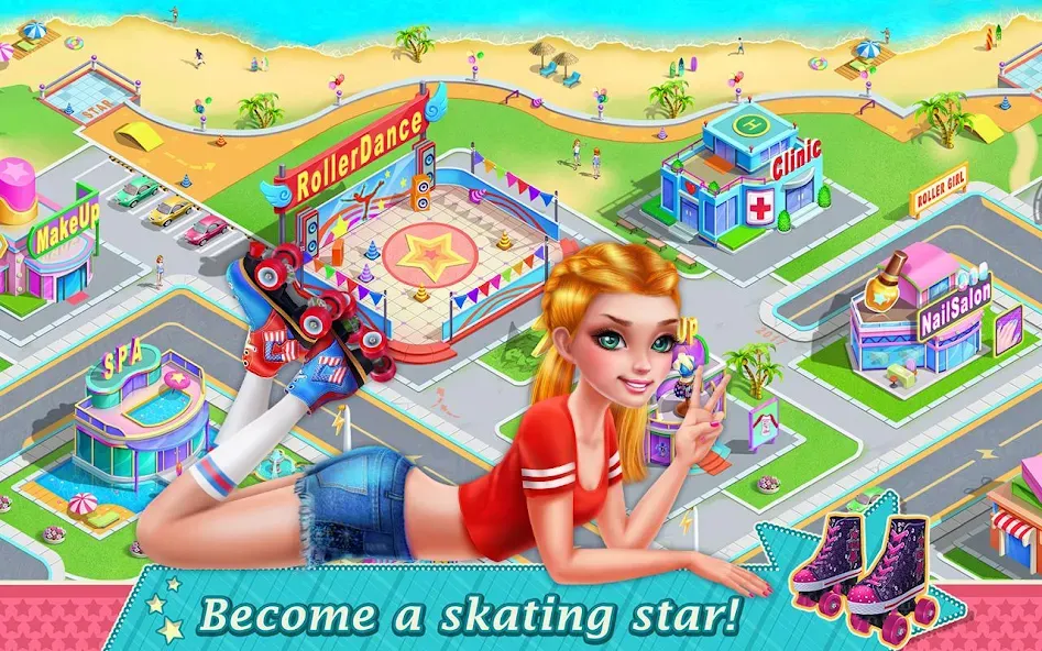 Roller Skating Girls  [МОД Mega Pack] Screenshot 5