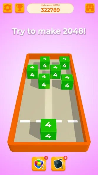 Chain Cube 2048: 3D merge game (Чейн Куб)  [МОД Unlimited Money] Screenshot 4