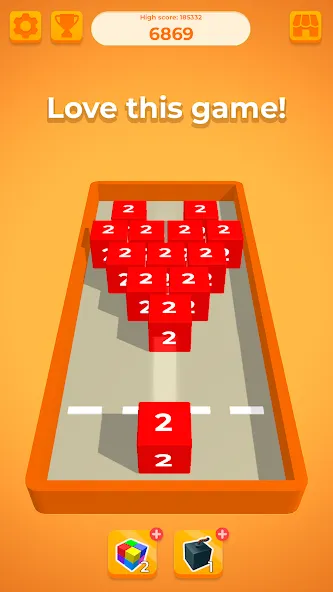 Chain Cube 2048: 3D merge game (Чейн Куб)  [МОД Unlimited Money] Screenshot 5