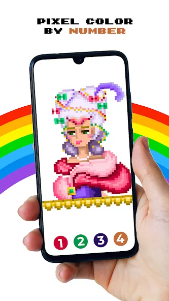 Pixel by Number™ - Pixel Art (Пиксель по номеру)  [МОД Unlocked] Screenshot 3