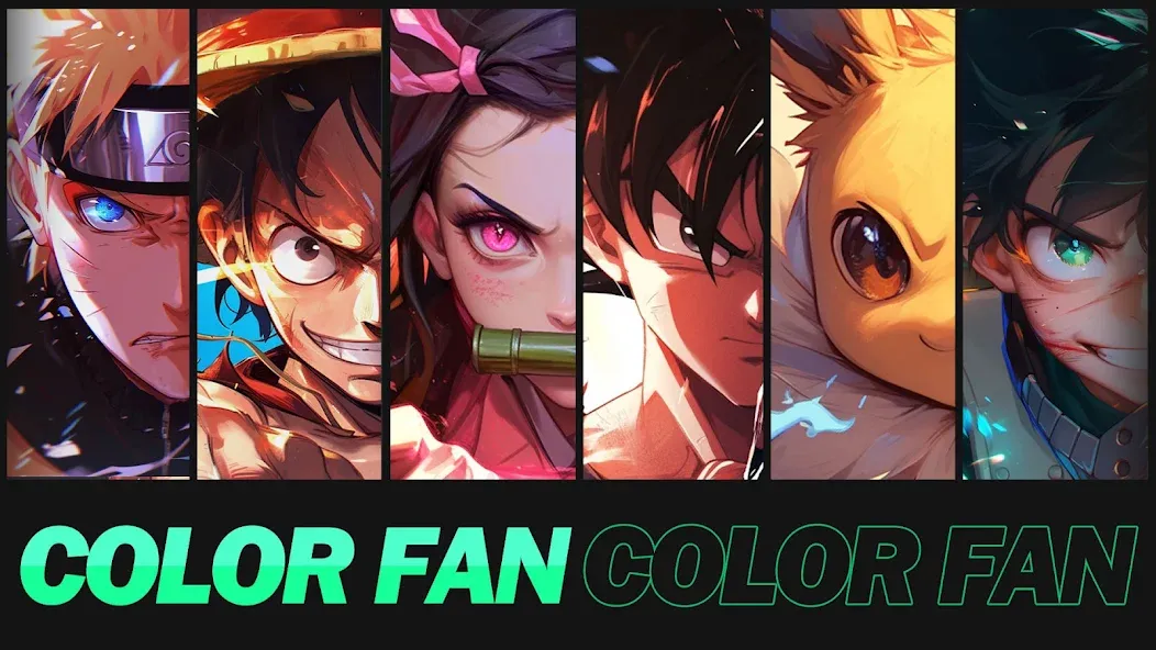 Color Fan - Color By Number (Цветной веер)  [МОД Все открыто] Screenshot 1