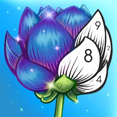 Скачать взломанную Color Swipe Coloring Book game  [МОД Много монет] - последняя версия apk на Андроид