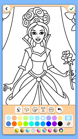 Coloring for girls and women  [МОД Все открыто] Screenshot 4