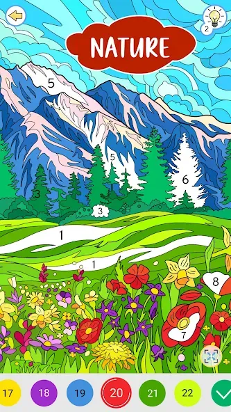 Color by Number: Coloring Book  [МОД Все открыто] Screenshot 1