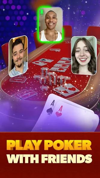 Poker Face: Texas Holdem Poker (Покер Фейс)  [МОД Menu] Screenshot 1