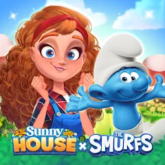 Взломанная Merge Manor x The Smurf Collab (Мердж Манор)  [МОД Unlocked] - стабильная версия apk на Андроид