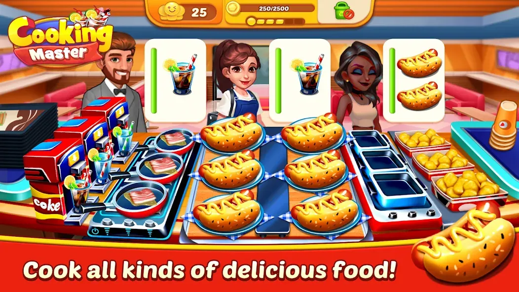 Cooking Master:Restaurant Game (Кукинг Мастер)  [МОД Unlimited Money] Screenshot 2