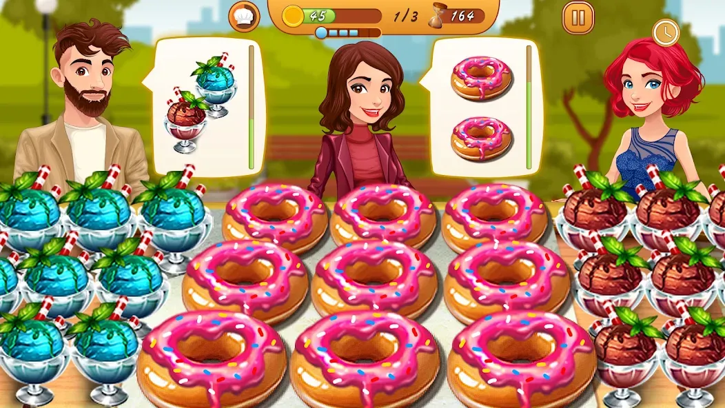 Cooking Team: Restaurant Games  [МОД Бесконечные деньги] Screenshot 5