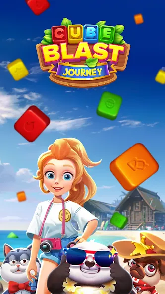 Cube Blast Journey: Toon & Toy (Кьюб Бласт Джорни)  [МОД Unlimited Money] Screenshot 1