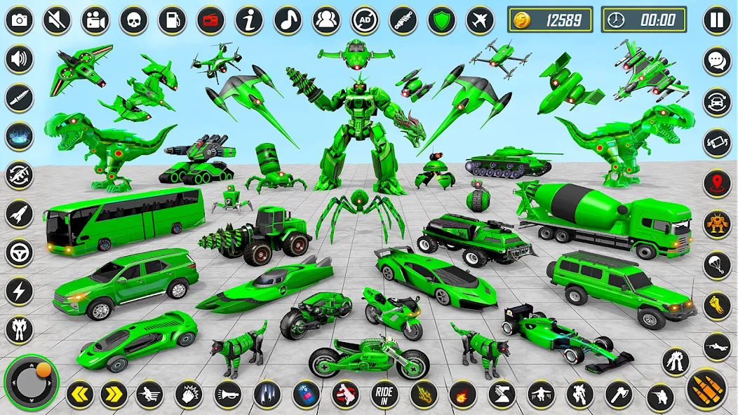 Dino Robot - Car Robot Games (Дино Робот)  [МОД Меню] Screenshot 1