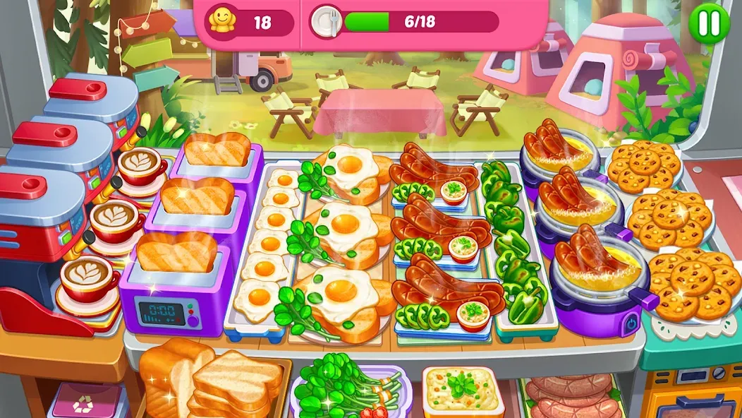 Crazy Cooking Diner: Chef Game (Крейзи кукинг дайнер)  [МОД Бесконечные деньги] Screenshot 3