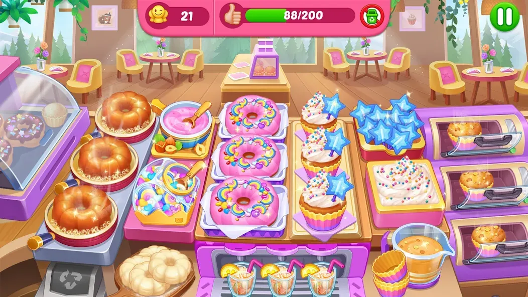 Crazy Cooking Diner: Chef Game (Крейзи кукинг дайнер)  [МОД Бесконечные деньги] Screenshot 5