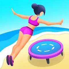 Скачать взлом Flip Jump Stack!  [МОД Все открыто] - стабильная версия apk на Андроид