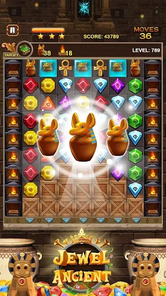 Jewel Ancient Pyramid Treasure  [МОД Бесконечные деньги] Screenshot 2