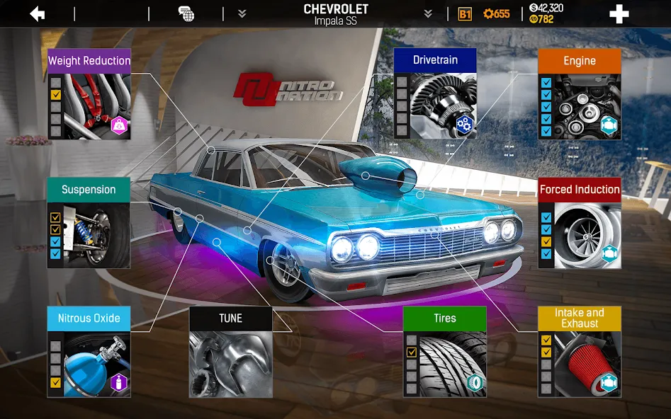 Nitro Nation: Car Racing Game (Нитро Нейшн)  [МОД Mega Pack] Screenshot 3