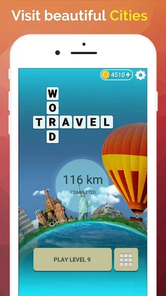 Word Travel: Wonders Trip Game  [МОД Меню] Screenshot 2