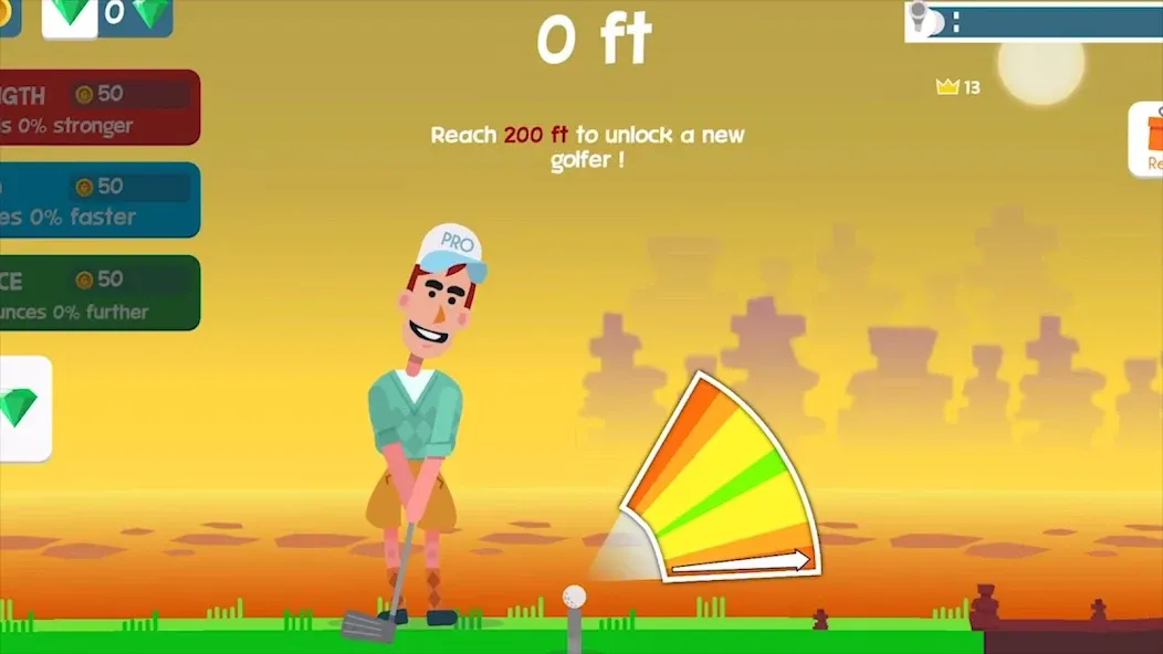 Golf Orbit: Oneshot Golf Games  [МОД Много денег] Screenshot 1