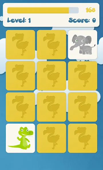 Animals memory game for kids  [МОД Много монет] Screenshot 3