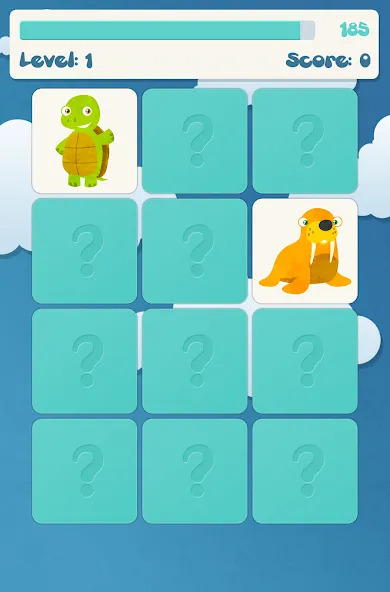 Animals memory game for kids  [МОД Много монет] Screenshot 5