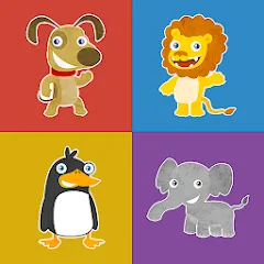 Скачать взлом Animals memory game for kids  [МОД Много монет] - последняя версия apk на Андроид