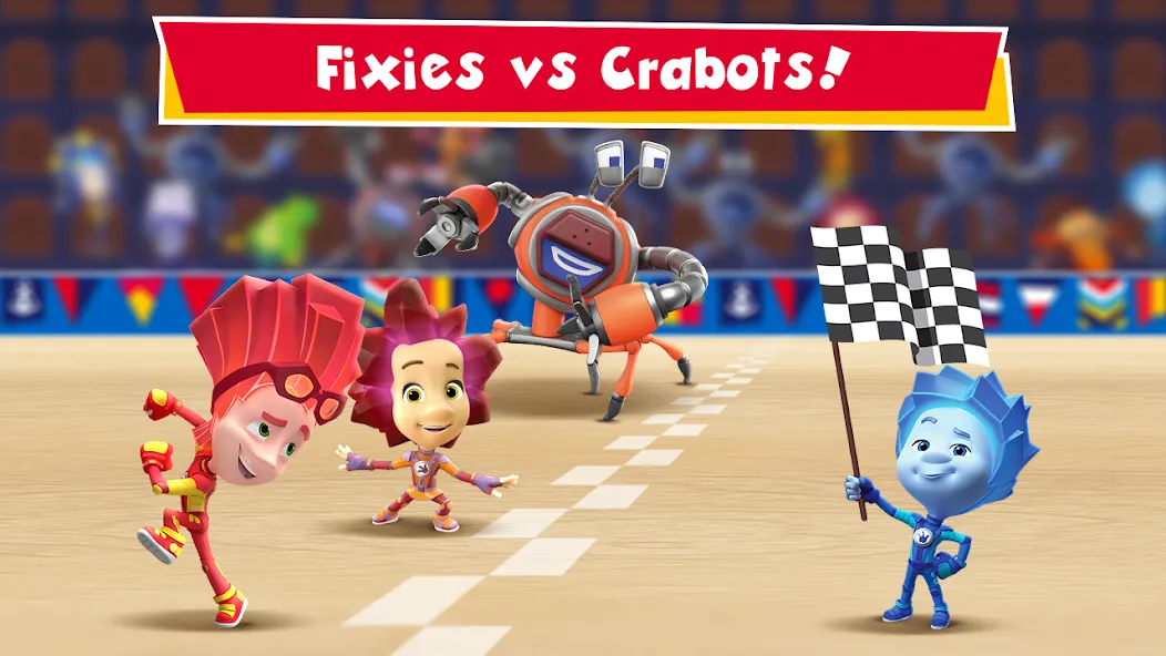 Fixies vs Crabots: Cool Game!  [МОД Unlocked] Screenshot 1