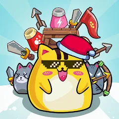 Взлом CatnRobot Idle TD: Battle Cat (КэтТауэр Айдл ТД)  [МОД Много денег] - полная версия apk на Андроид