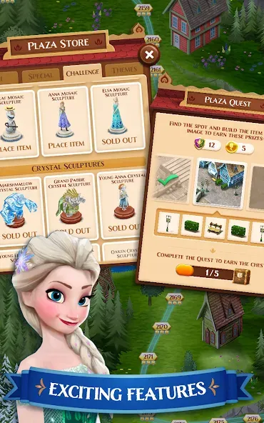 Disney Frozen Free Fall Games  [МОД Много монет] Screenshot 2