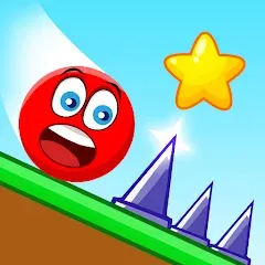 Взлом Red Ball Roller (Ред Болл Роллер)  [МОД Много монет] - полная версия apk на Андроид