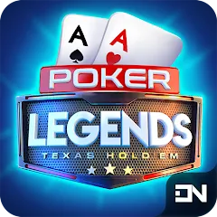 Скачать взломанную Poker Legends - Texas Hold'em (Покер Легенды)  [МОД Бесконечные деньги] - стабильная версия apk на Андроид