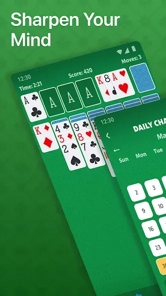 Solitaire - Classic Card Game (Солитер)  [МОД Меню] Screenshot 2