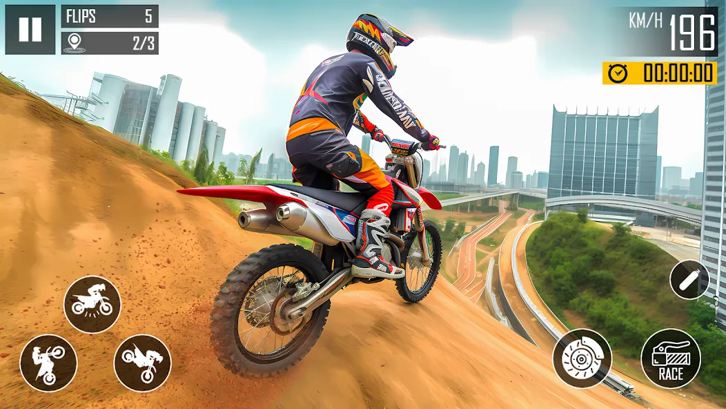 Ultimate Bike Stunt: Bike Game (Ультимейт Байк Стант)  [МОД Бесконечные монеты] Screenshot 2